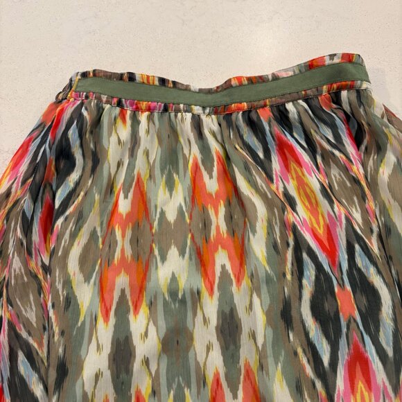 Esprit Skirt Women's Size 2 Multicolored Back Elastic Waist Lined Lightweight - Picture 2 of 9